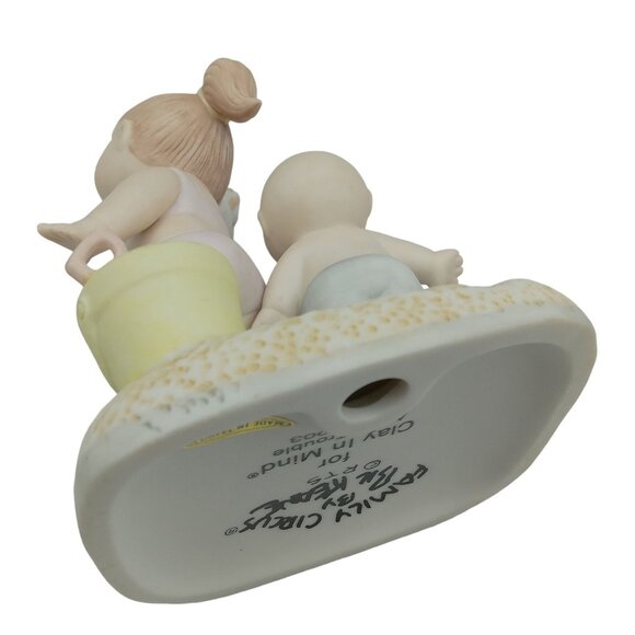 Family Circus Audio Trouble At the Beach Ceramic Figurine Bil Keane - Picture 7 of 10